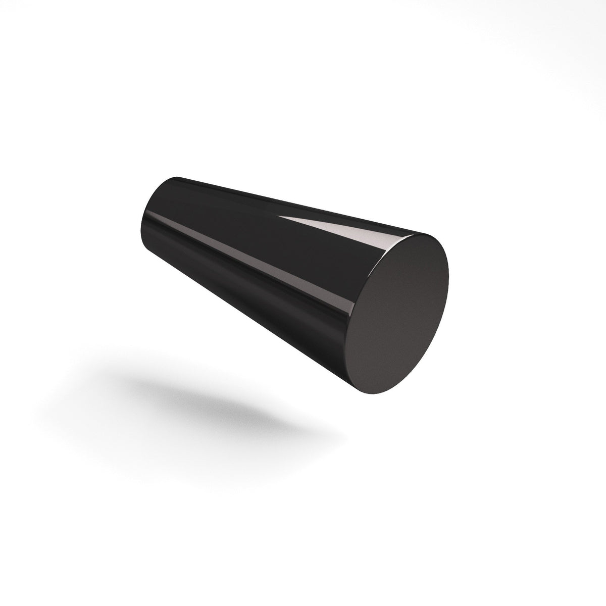 Colonial Bronze 194 Tapered Cone Knob, 9/16 in Diameter - Satin Black