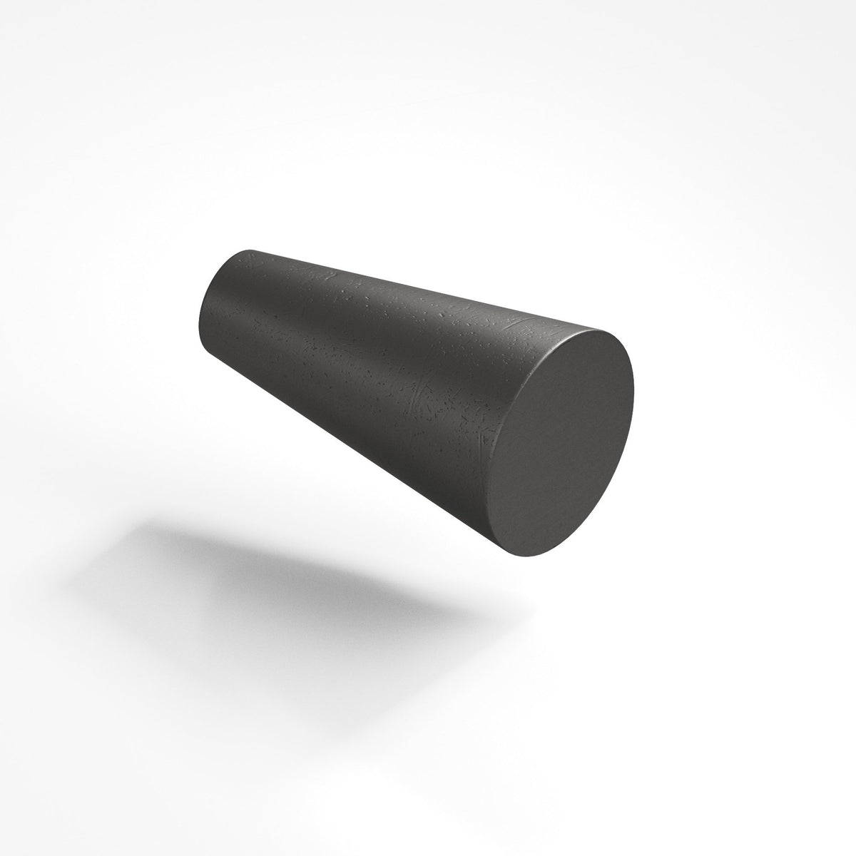 Colonial Bronze 194 Tapered Cone Knob, 9/16 in Diameter - Distressed Satin Black