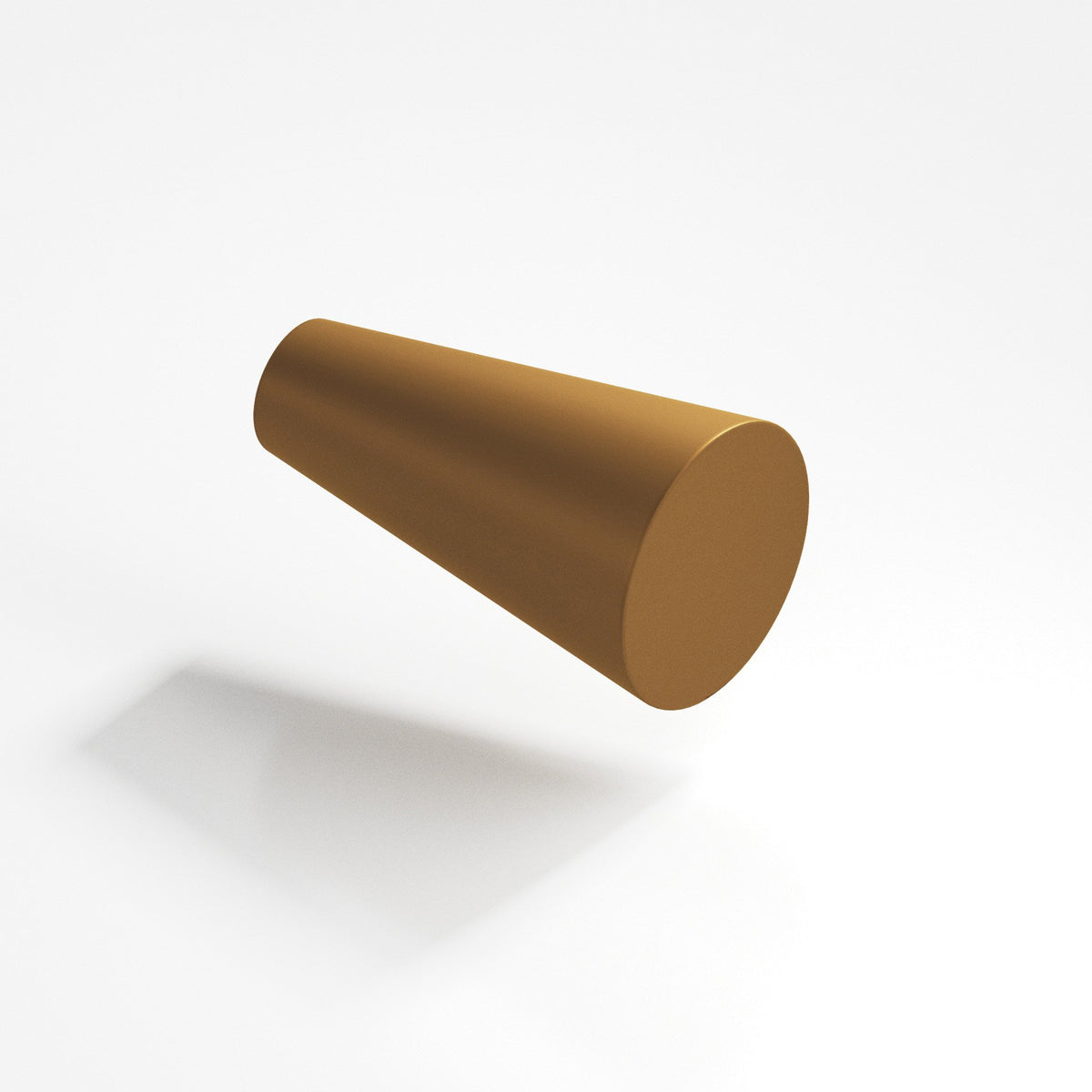 Colonial Bronze 194 Tapered Cone Knob, 9/16 in Diameter - Matte Light Statuary Bronze