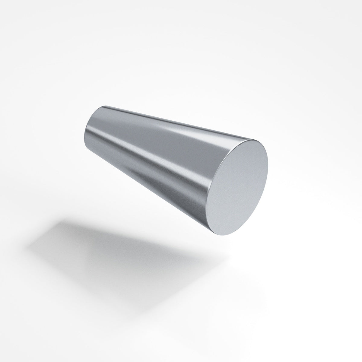 Colonial Bronze 194 Tapered Cone Knob, 9/16 in Diameter - Satin Chrome