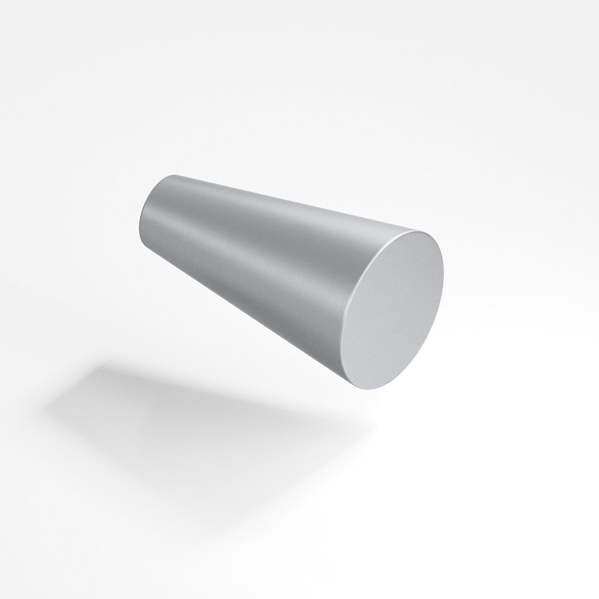 Colonial Bronze 194 Tapered Cone Knob, 9/16 in Diameter - Matte Satin Chrome