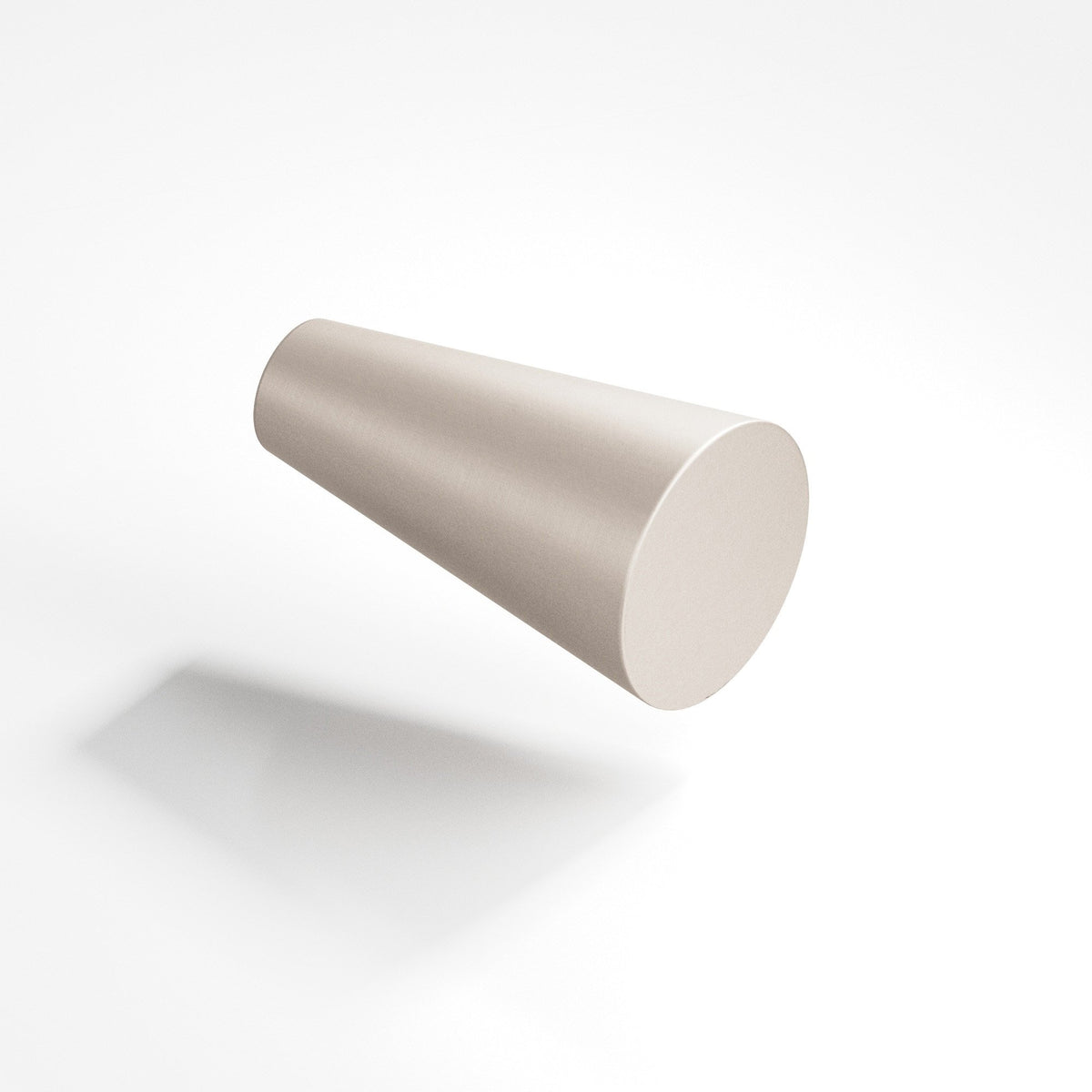Colonial Bronze 194 Tapered Cone Knob, 9/16 in Diameter - Matte Satin Nickel