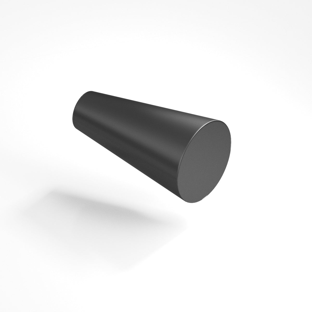 Colonial Bronze 194 Tapered Cone Knob, 9/16 in Diameter - Matte Graphite