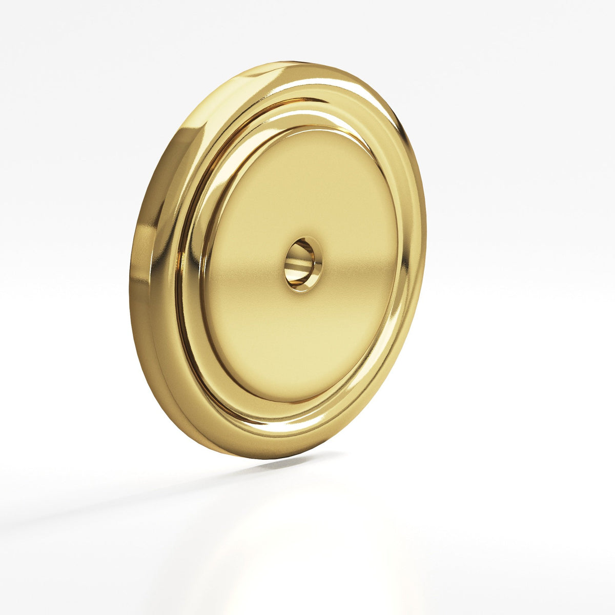 Colonial Bronze 9202 Ribbed Round Backplate, 1-3/4 in Diameter, for 1/4-20 Screw - Antique Bronze