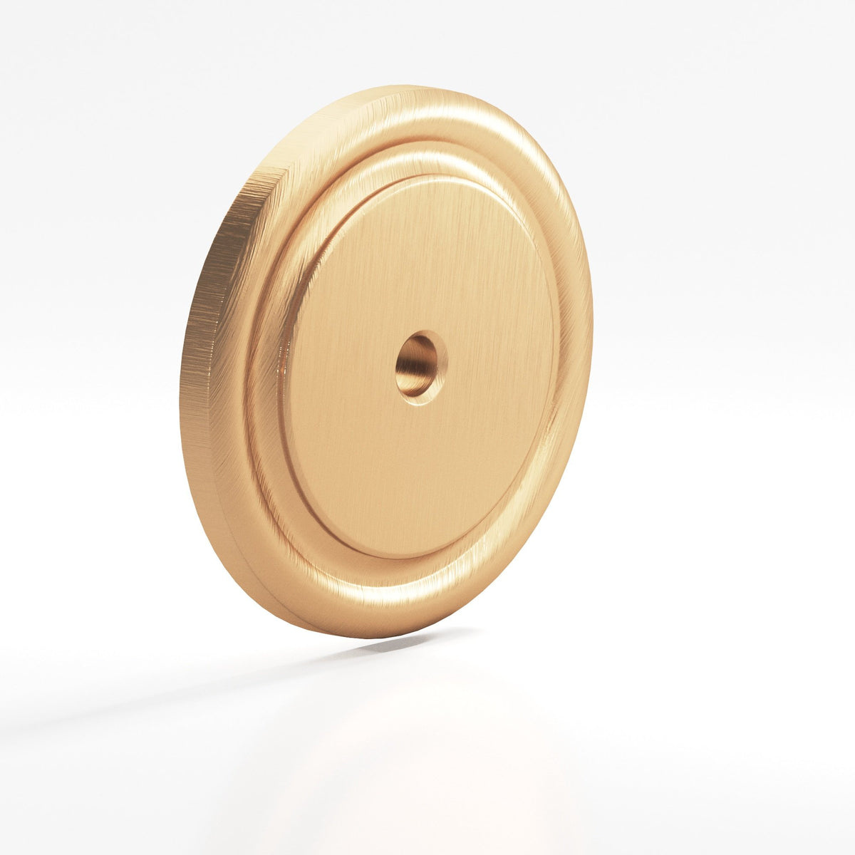 Colonial Bronze 202 Ribbed Round Backplate, 1-3/4 in Diameter, for 8-32 Screw - Matte Satin Bronze