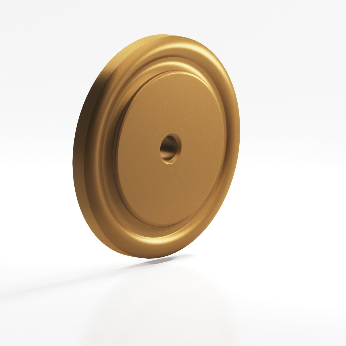 Colonial Bronze 203 Ribbed Round Backplate, 1-1/2 in Diameter, for 8-32 Screw - Matte Light Statuary Bronze