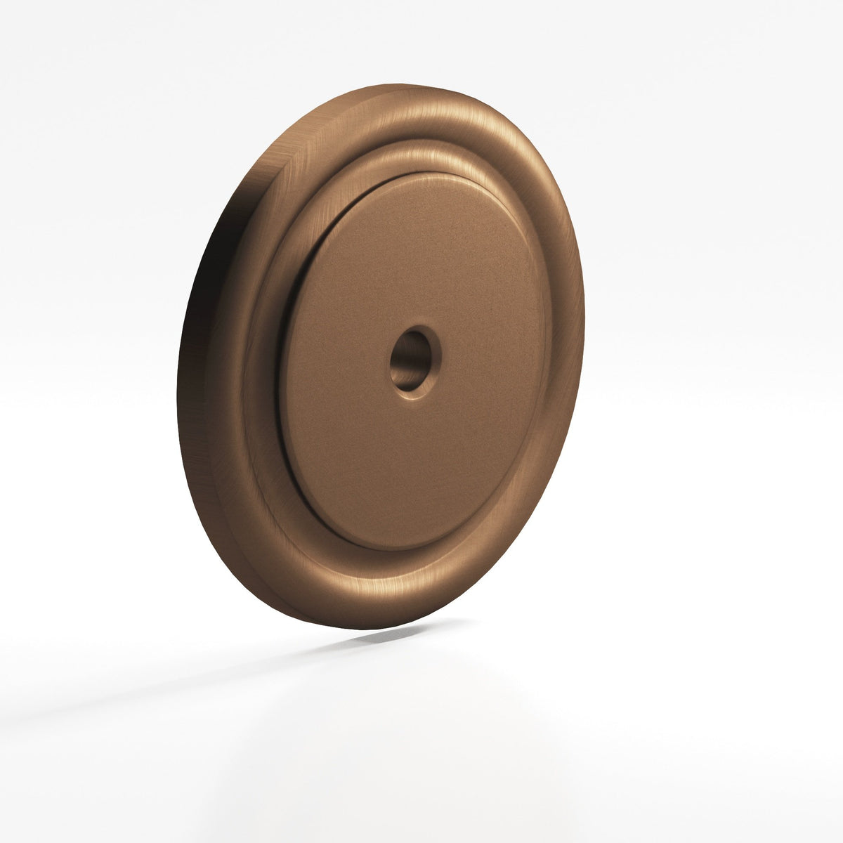 Colonial Bronze 9203 Ribbed Round Backplate, 1-1/2 in Diameter, for 1/4-20 Screw - Matte Oil Rubbed Bronze