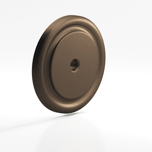 Colonial Bronze 9202 Ribbed Round Backplate, 1-3/4 in Diameter, for 1/4-20 Screw