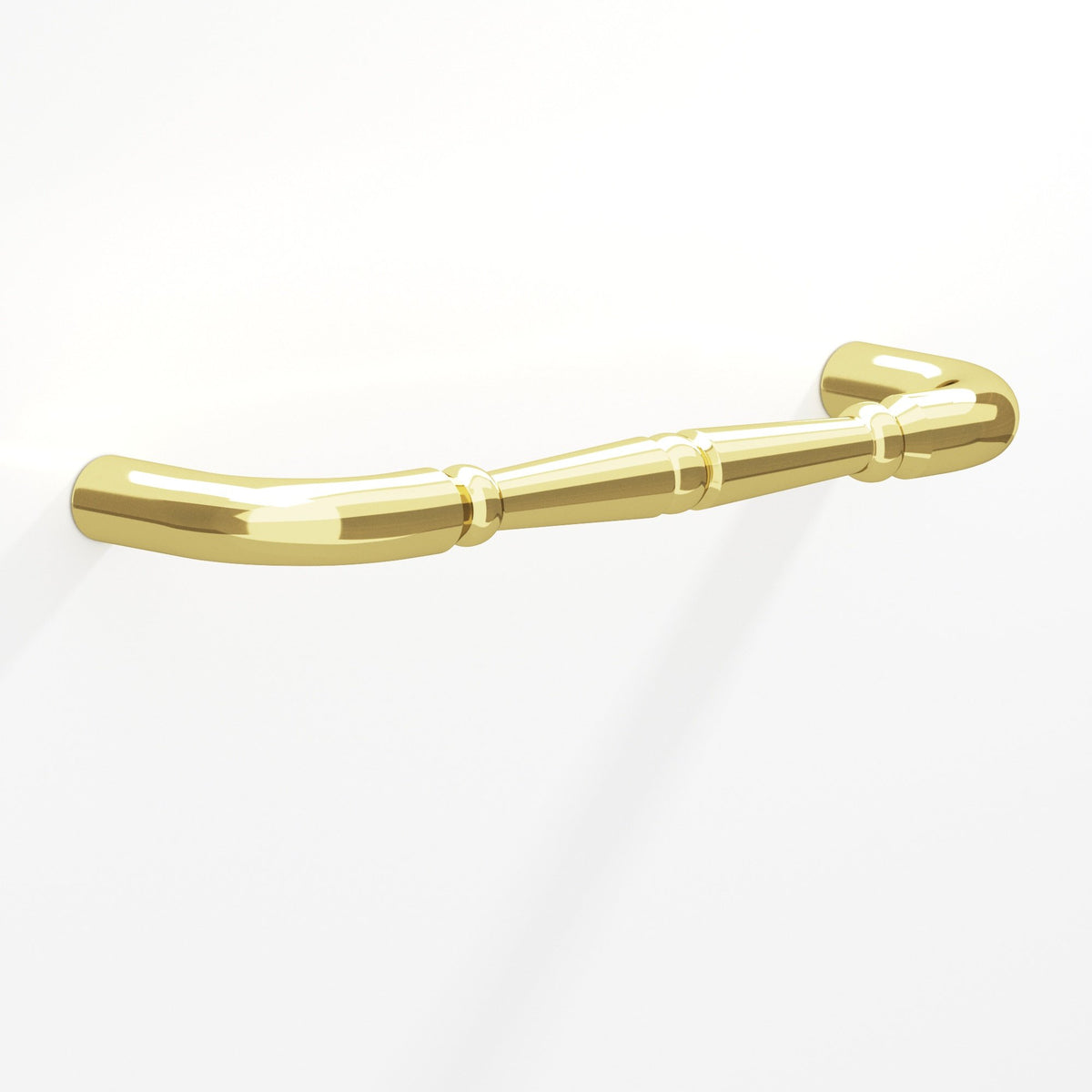 Colonial Bronze 250 Detailed Wire Pull with Beads, 2-1/2 in Projection - Polished Brass
