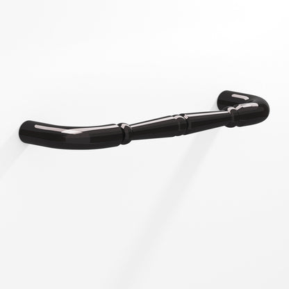Colonial Bronze 250 Detailed Wire Pull with Beads, 2-1/2 in Projection - Satin Black