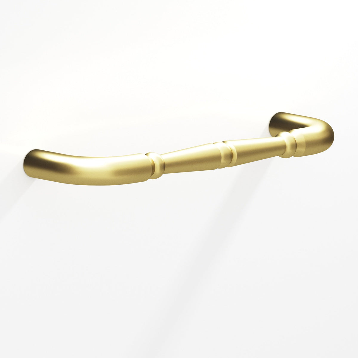 Colonial Bronze 250 Detailed Wire Pull with Beads, 2-1/2 in Projection - Matte Satin Brass