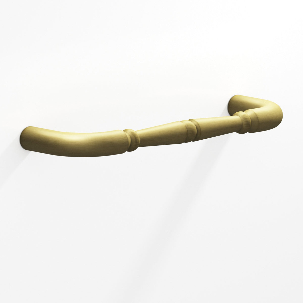 Colonial Bronze 850 Detailed Wire Pull with Beads, 1-7/8 in Projection - Matte Antique Satin Brass