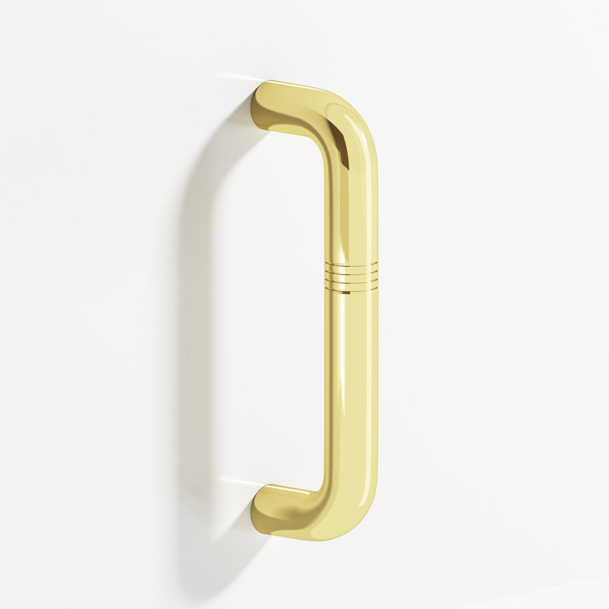 Colonial Bronze 858 Grooved Wire Pull, 1-7/8 in Projection - Polished Brass