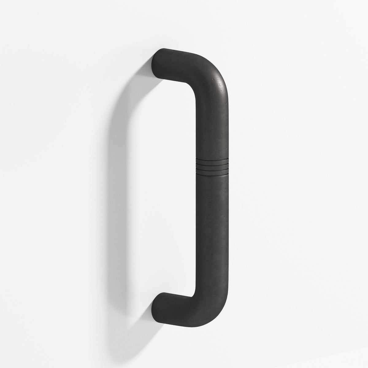 Colonial Bronze 858 Grooved Wire Pull, 1-7/8 in Projection - Distressed Satin Black
