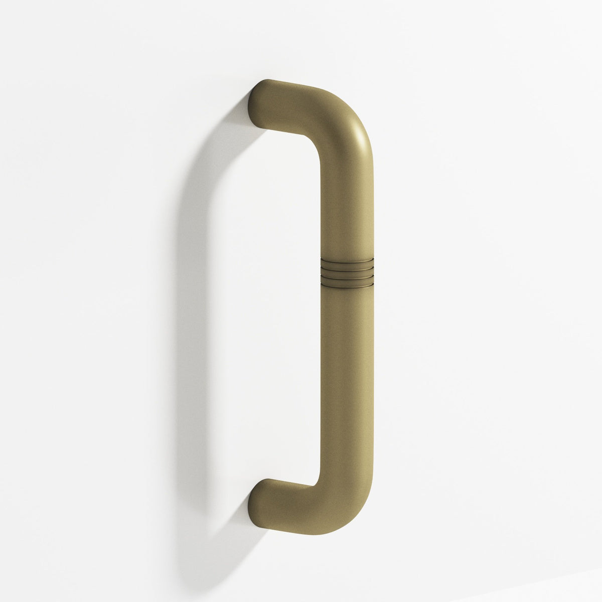 Colonial Bronze 858 Grooved Wire Pull, 1-7/8 in Projection - Matte Antique Satin Brass