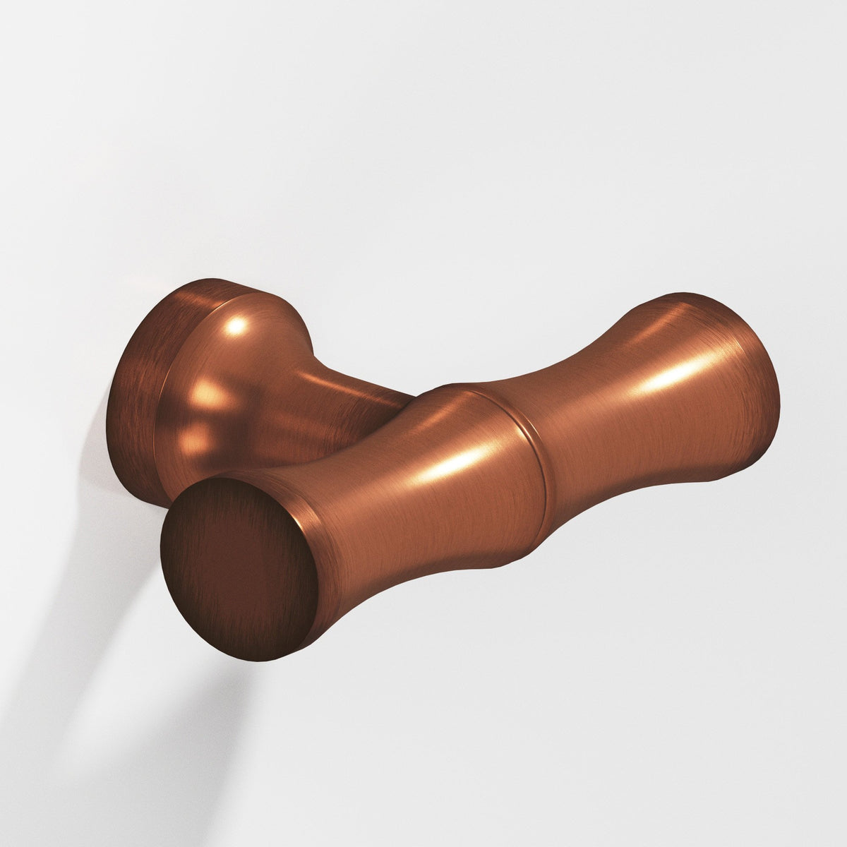 Colonial Bronze 283 Bamboo T-Knob with Flared Post, 1-3/4 in - Matte Antique Copper