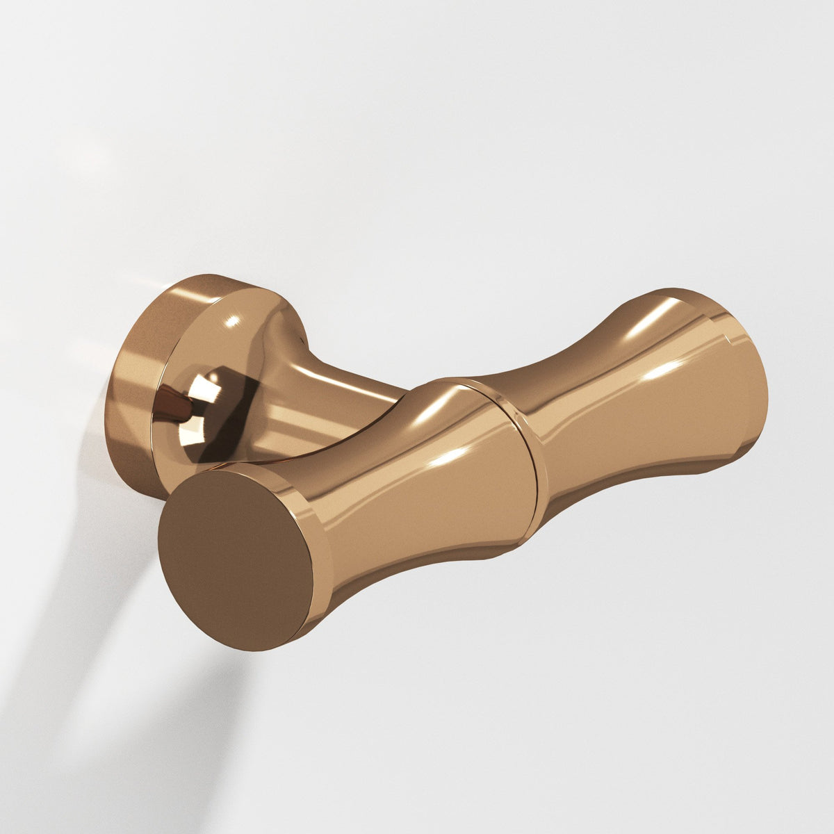 Colonial Bronze 283 Bamboo T-Knob with Flared Post, 1-3/4 in - Polished Bronze