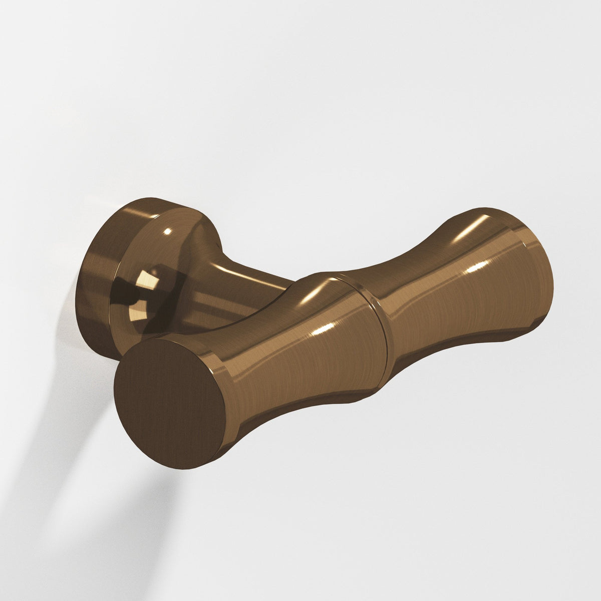 Colonial Bronze 283 Bamboo T-Knob with Flared Post, 1-3/4 in - Light Statuary Bronze