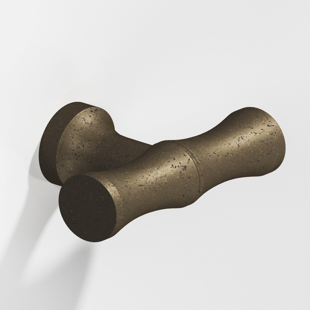 Colonial Bronze 283 Bamboo T-Knob with Flared Post, 1-3/4 in - Distressed Oil Rubbed Bronze