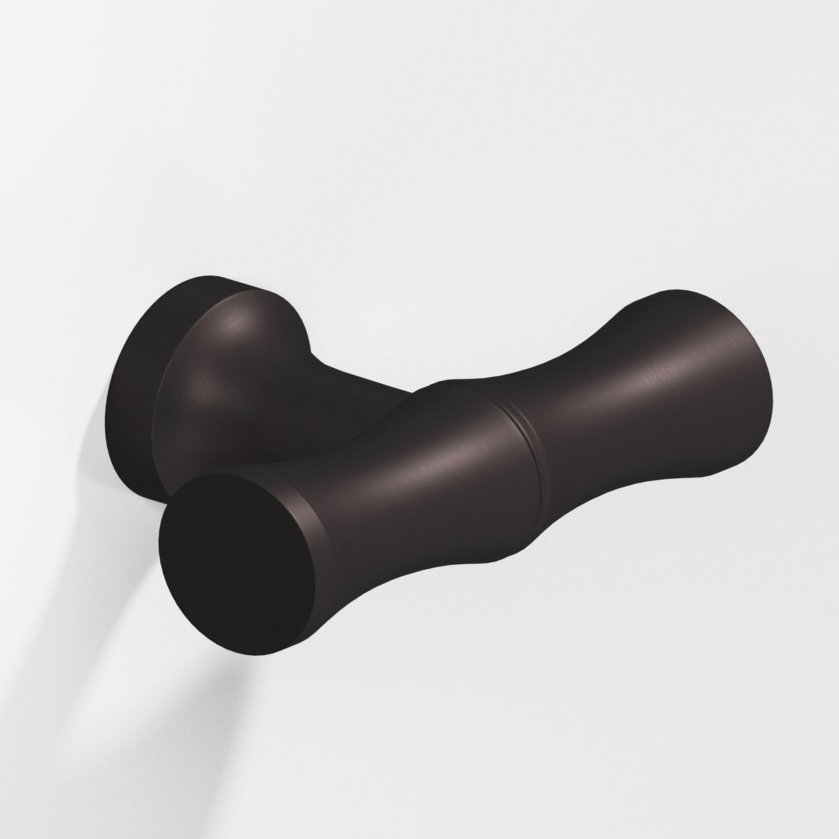 Colonial Bronze 283 Bamboo T-Knob with Flared Post, 1-3/4 in - Matte Dark Statuary Bronze