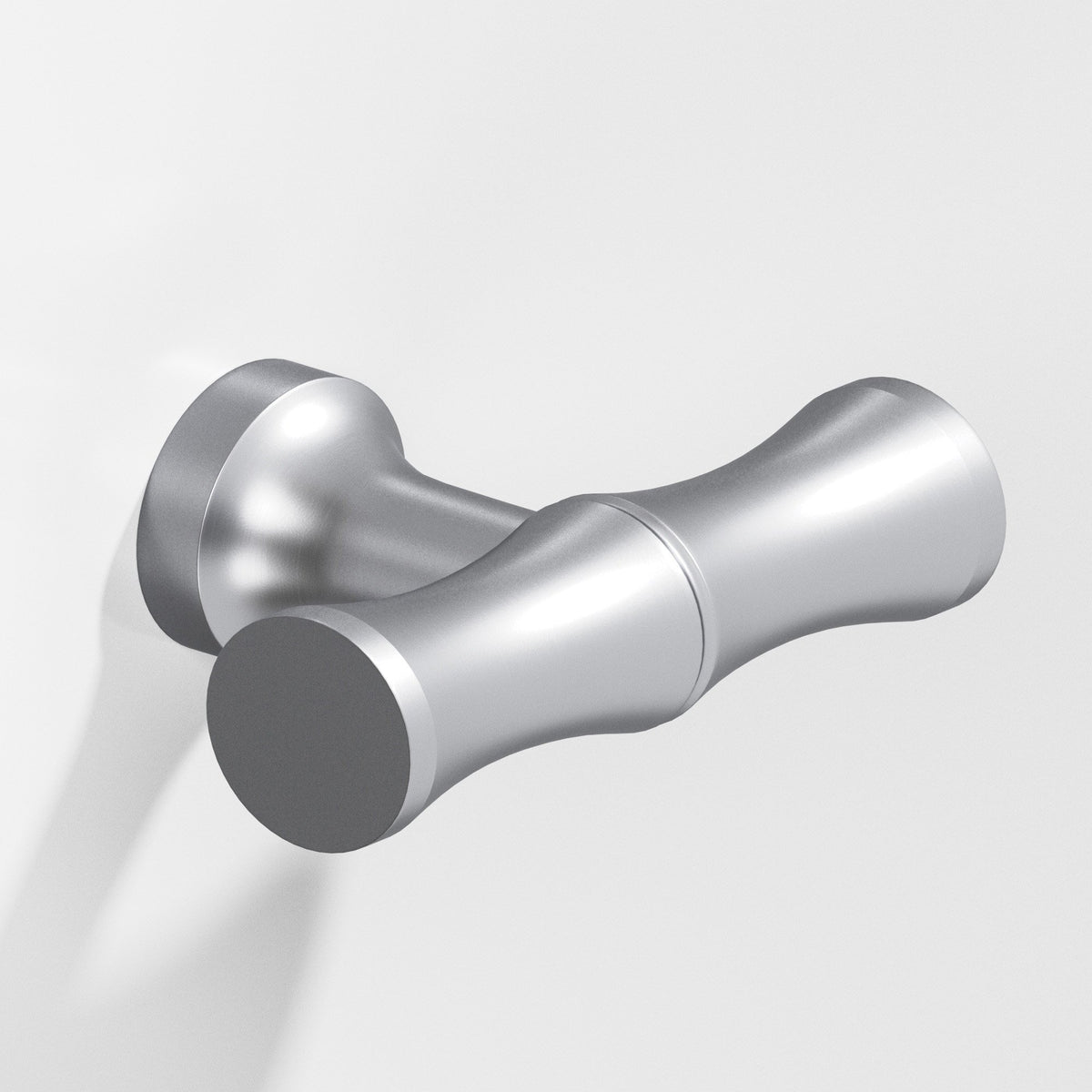 Colonial Bronze 283 Bamboo T-Knob with Flared Post, 1-3/4 in - Matte Satin Chrome