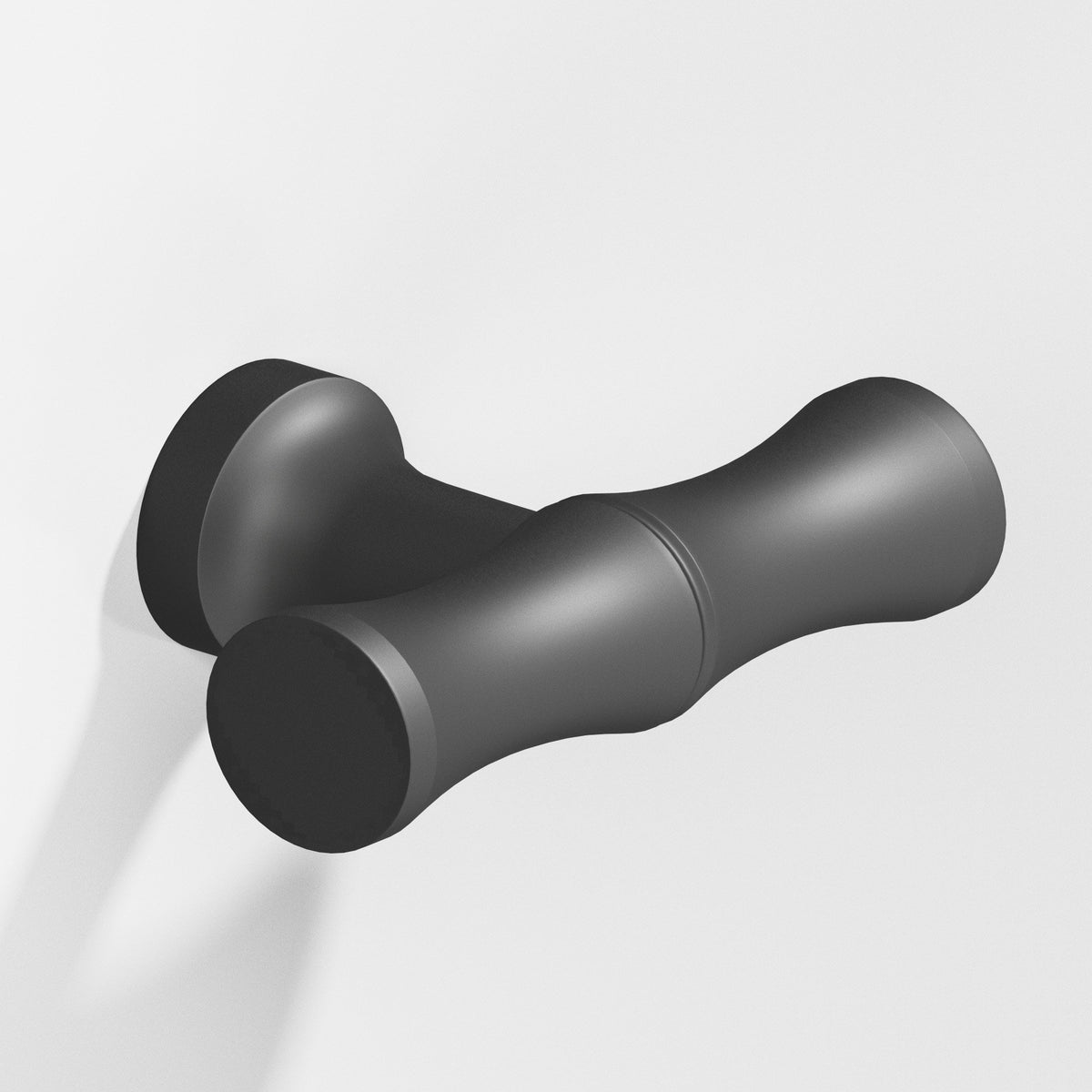 Colonial Bronze 283 Bamboo T-Knob with Flared Post, 1-3/4 in - Matte Graphite