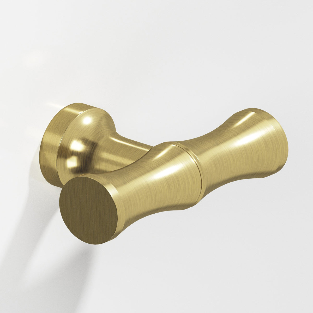 Colonial Bronze 283 Bamboo T-Knob with Flared Post, 1-3/4 in - Antique Brass