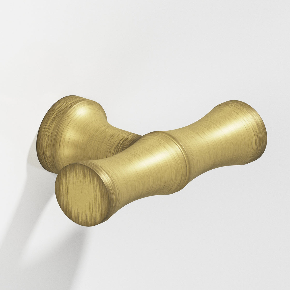 Colonial Bronze 283 Bamboo T-Knob with Flared Post, 1-3/4 in - Matte Antique Satin Brass