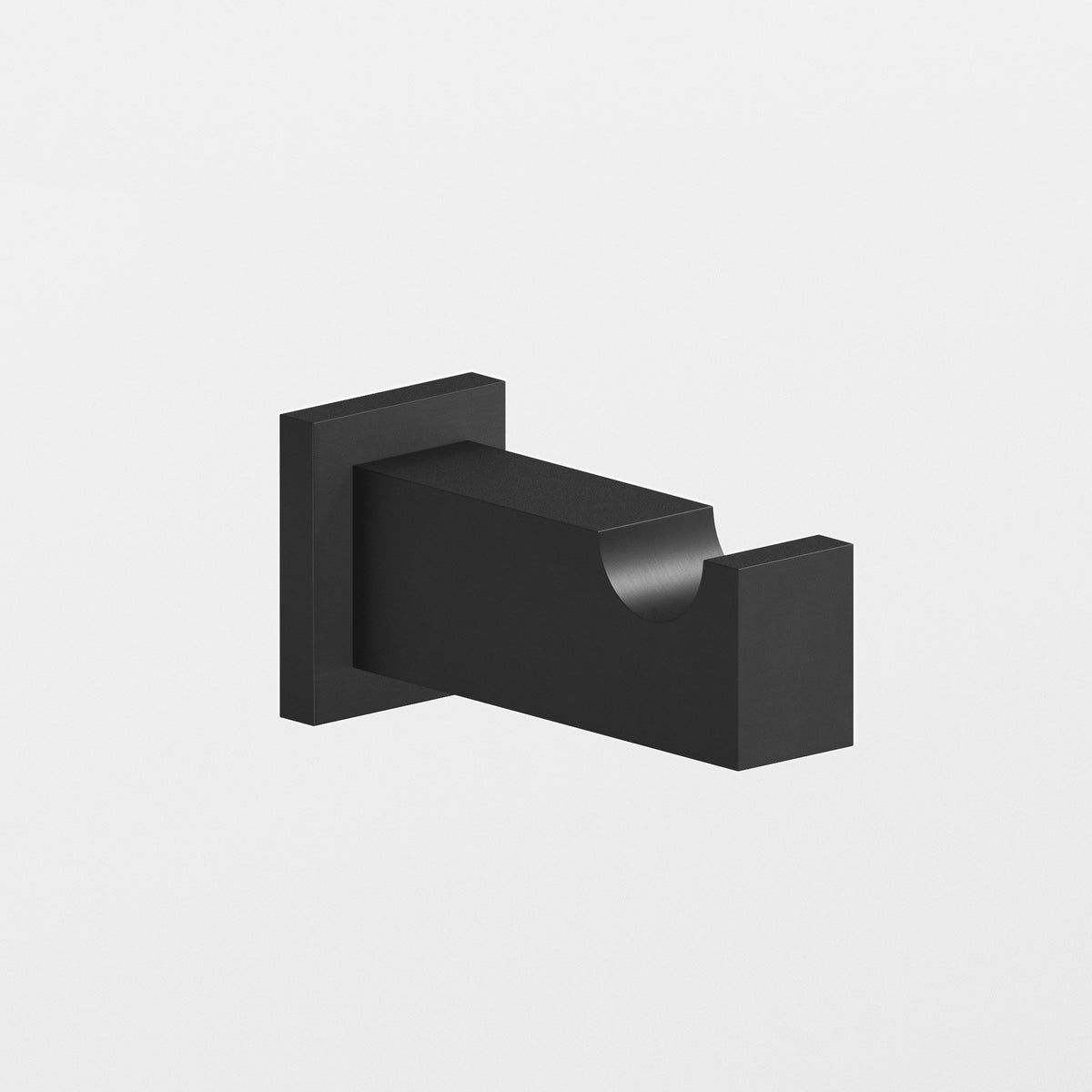Colonial Bronze 3013 Rectangular Robe Hook, 3 in Projection - Matte Satin Black