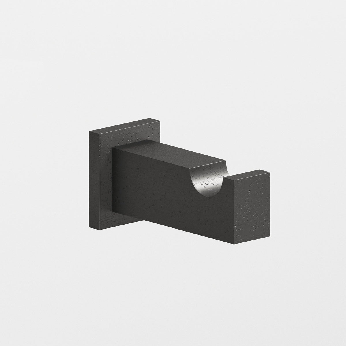 Colonial Bronze 3013 Rectangular Robe Hook, 3 in Projection - Distressed Satin Black