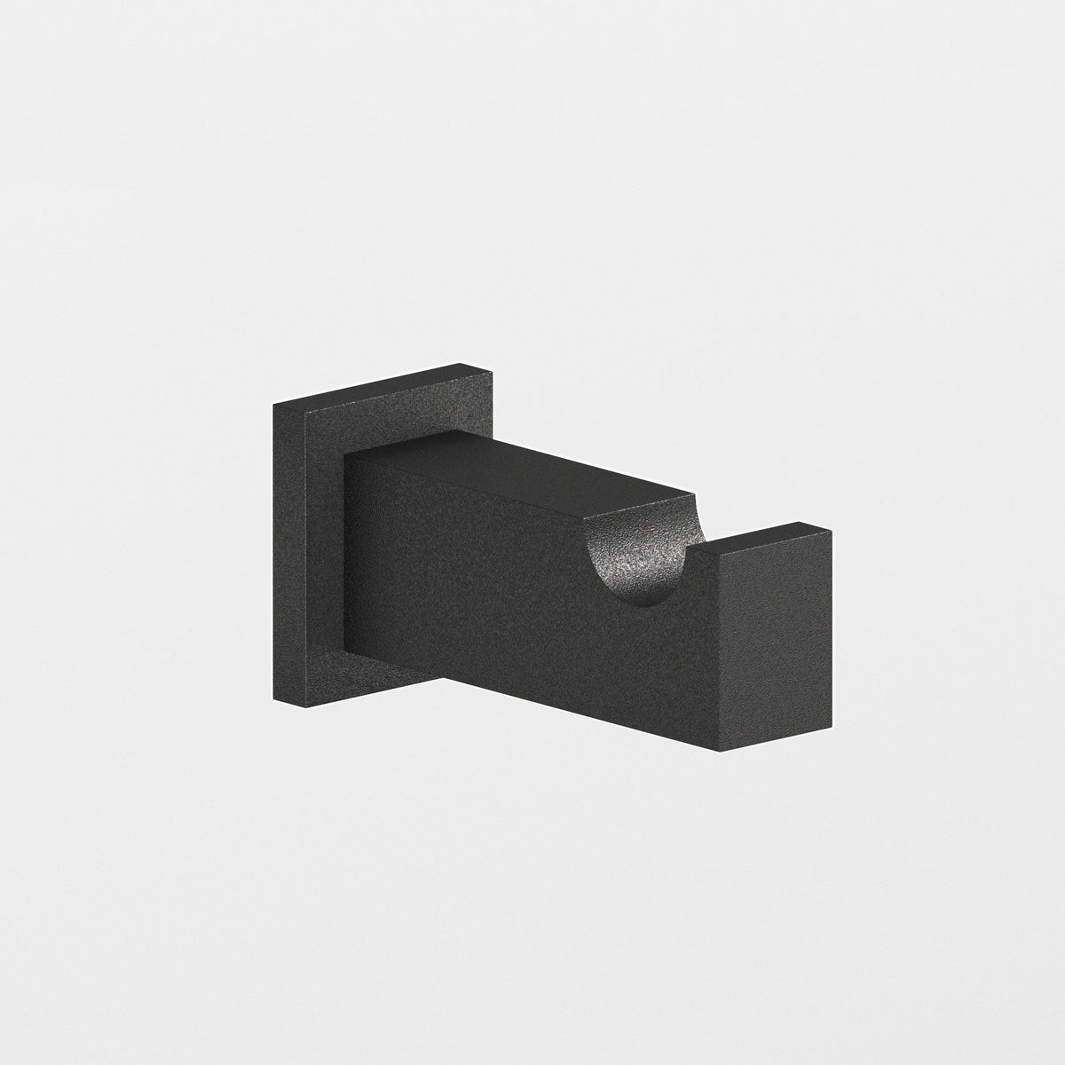 Colonial Bronze 3013 Rectangular Robe Hook, 3 in Projection - Frost Black™
