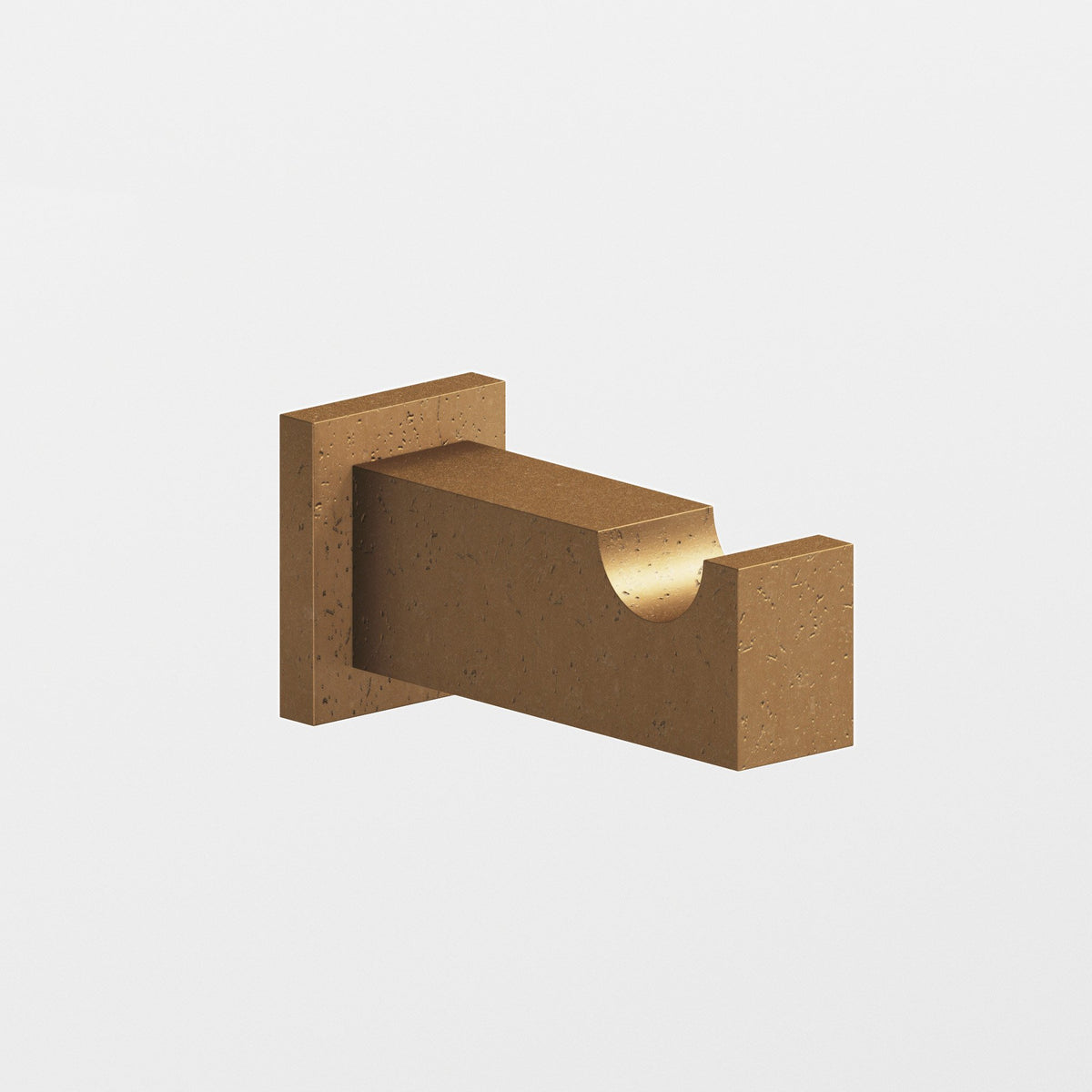 Colonial Bronze 3013 Rectangular Robe Hook, 3 in Projection - Distressed Light Statuary Bronze