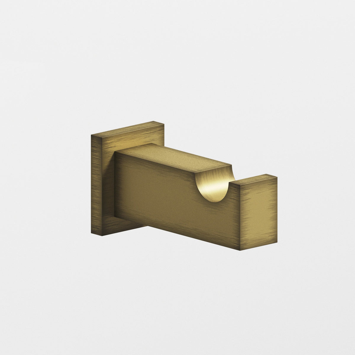 Colonial Bronze 3013 Rectangular Robe Hook, 3 in Projection - Matte Antique Satin Brass