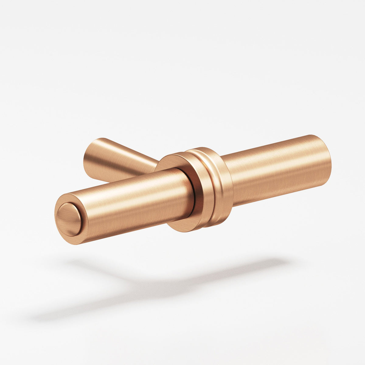 Colonial Bronze 308 Collared Bar T-Knob, 1-7/16 in - Satin Bronze