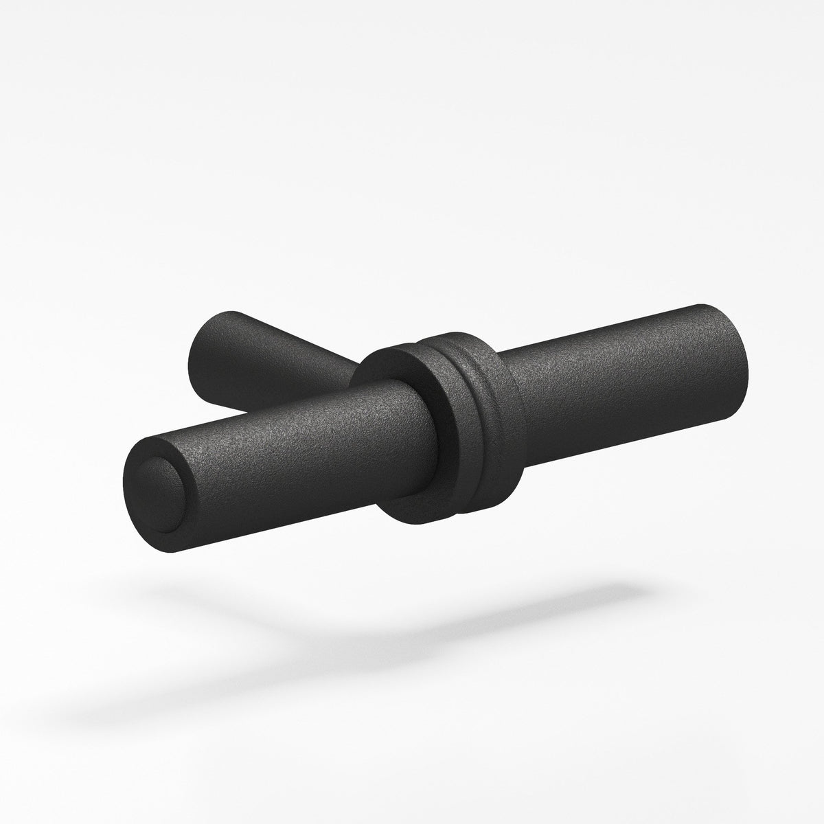 Colonial Bronze 309 Collared Bar T-Knob, 2-7/16 in - Frost Black™