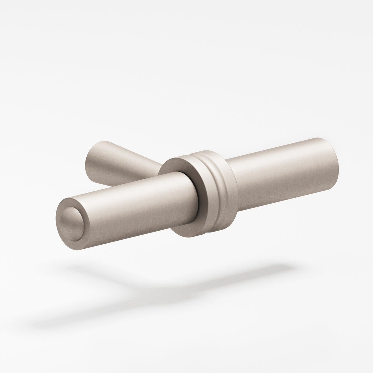 Colonial Bronze 309 Collared Bar T-Knob, 2-7/16 in - Matte Satin Nickel