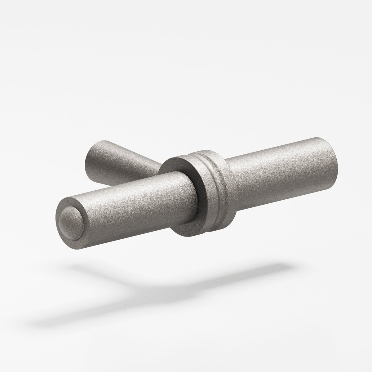 Colonial Bronze 309 Collared Bar T-Knob, 2-7/16 in - Frost Nickel™