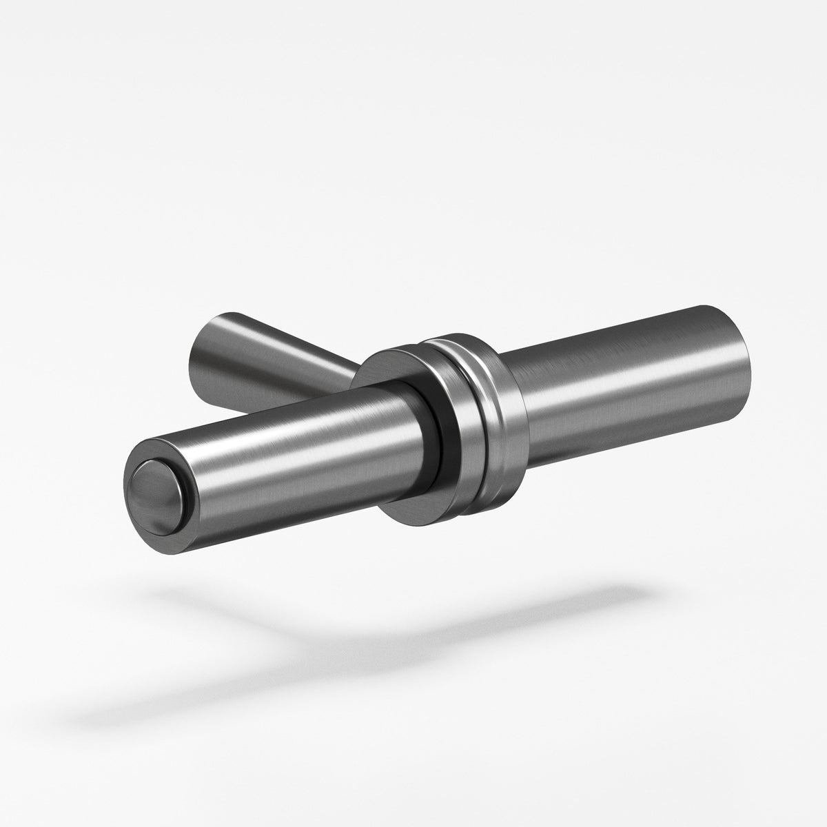 Colonial Bronze 308 Collared Bar T-Knob, 1-7/16 in - Graphite