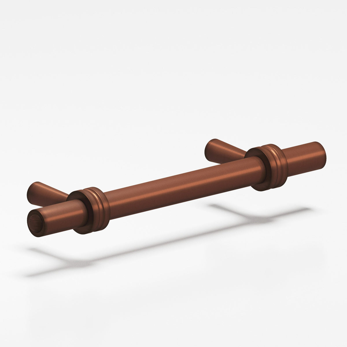 Colonial Bronze 310 Collared Round Pull with Tapered Posts, 3/8 in Diameter - Matte Antique Copper and Matte Antique Copper