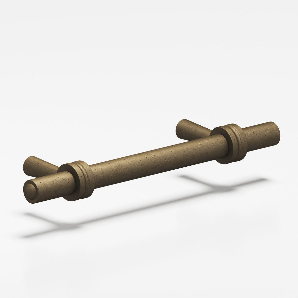 Colonial Bronze 310 Collared Round Pull with Tapered Posts, 3/8 in Diameter - Distressed Oil Rubbed Bronze and Distressed Oil Rubbed Bronze