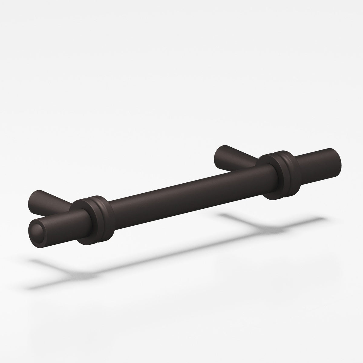 Colonial Bronze 310 Collared Round Pull with Tapered Posts, 3/8 in Diameter - Matte Dark Statuary Bronze and Matte Dark Statuary Bronze