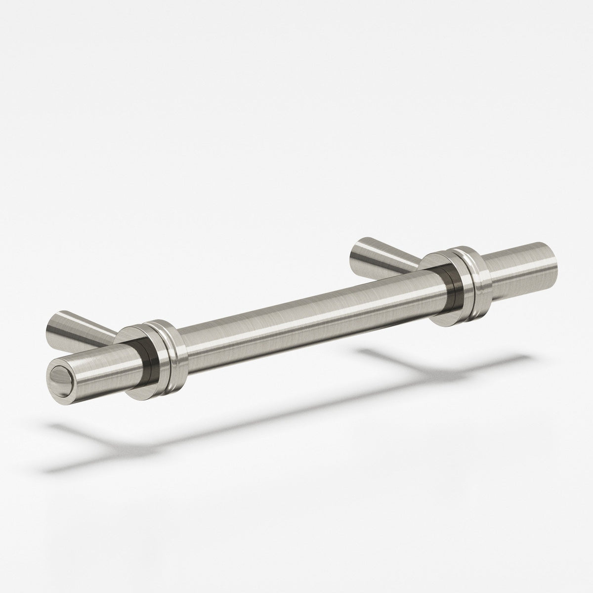 Colonial Bronze 310 Collared Round Pull with Tapered Posts, 3/8 in Diameter - Nickel Stainless and Nickel Stainless