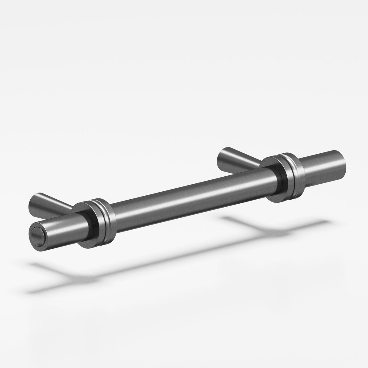 Colonial Bronze 310 Collared Round Pull with Tapered Posts, 3/8 in Diameter - Graphite and Graphite