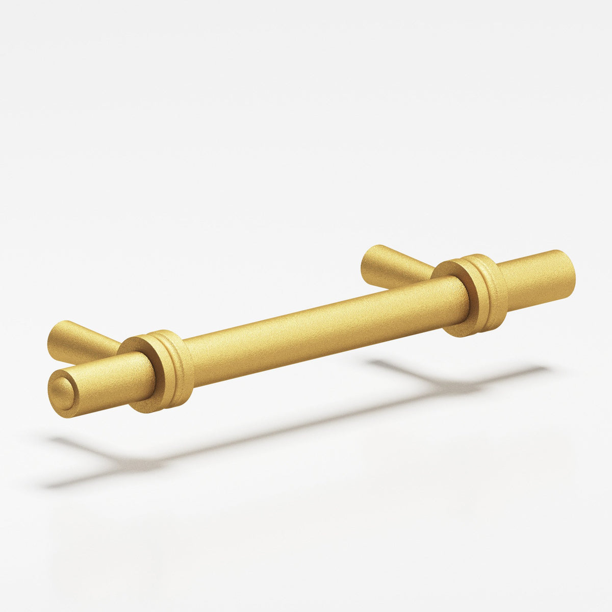 Colonial Bronze 310 Collared Round Pull with Tapered Posts, 3/8 in Diameter - Frost Brass™ and Frost Brass™