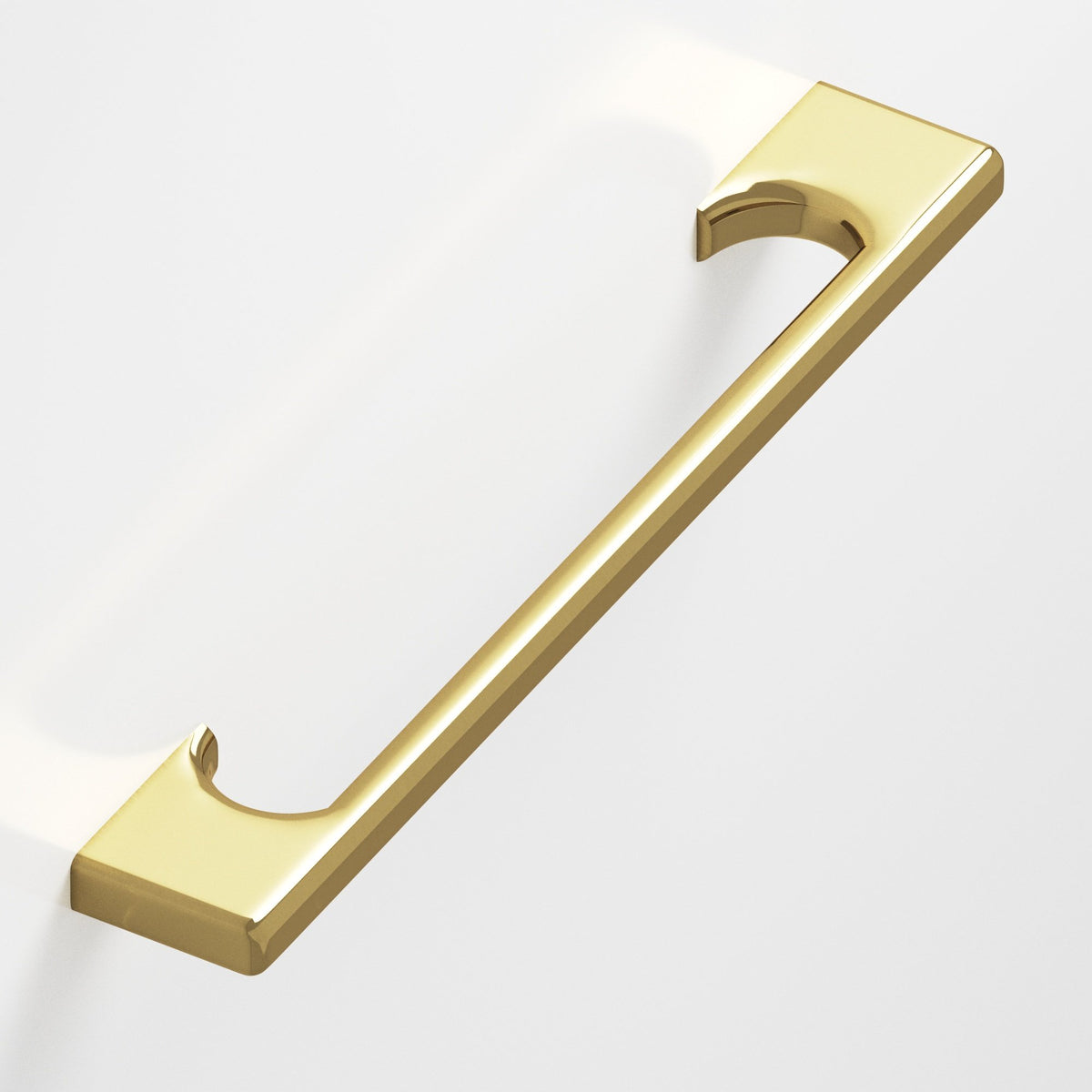 Colonial Bronze 3731 Radiused Rectangular Pull with Scalloped Legs, 5/8 x 3/8 in Cross Section - Antique Bronze