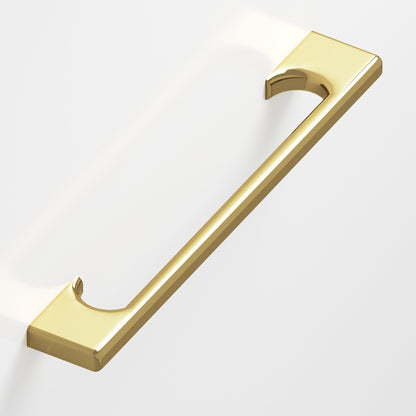 Colonial Bronze 3732 Radiused Rectangular Pull with Scalloped Legs, 3/4 x 3/8 in Cross Section - Antique Bronze