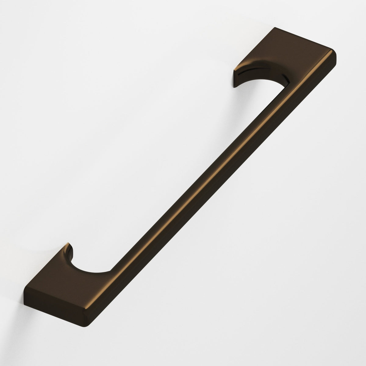 Colonial Bronze 3730 Radiused Rectangular Pull with Scalloped Legs, 3/8 x 1/4 in Cross Section - Oil Rubbed Bronze