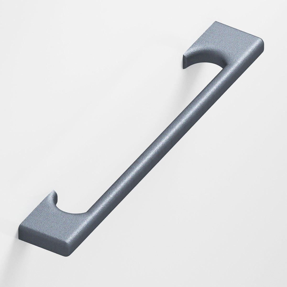 Colonial Bronze 3730 Radiused Rectangular Pull with Scalloped Legs, 3/8 x 1/4 in Cross Section - Frost Chrome™