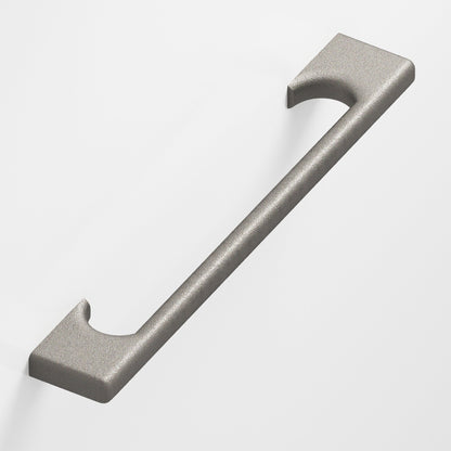 Colonial Bronze 3731 Radiused Rectangular Pull with Scalloped Legs, 5/8 x 3/8 in Cross Section - Frost Nickel™