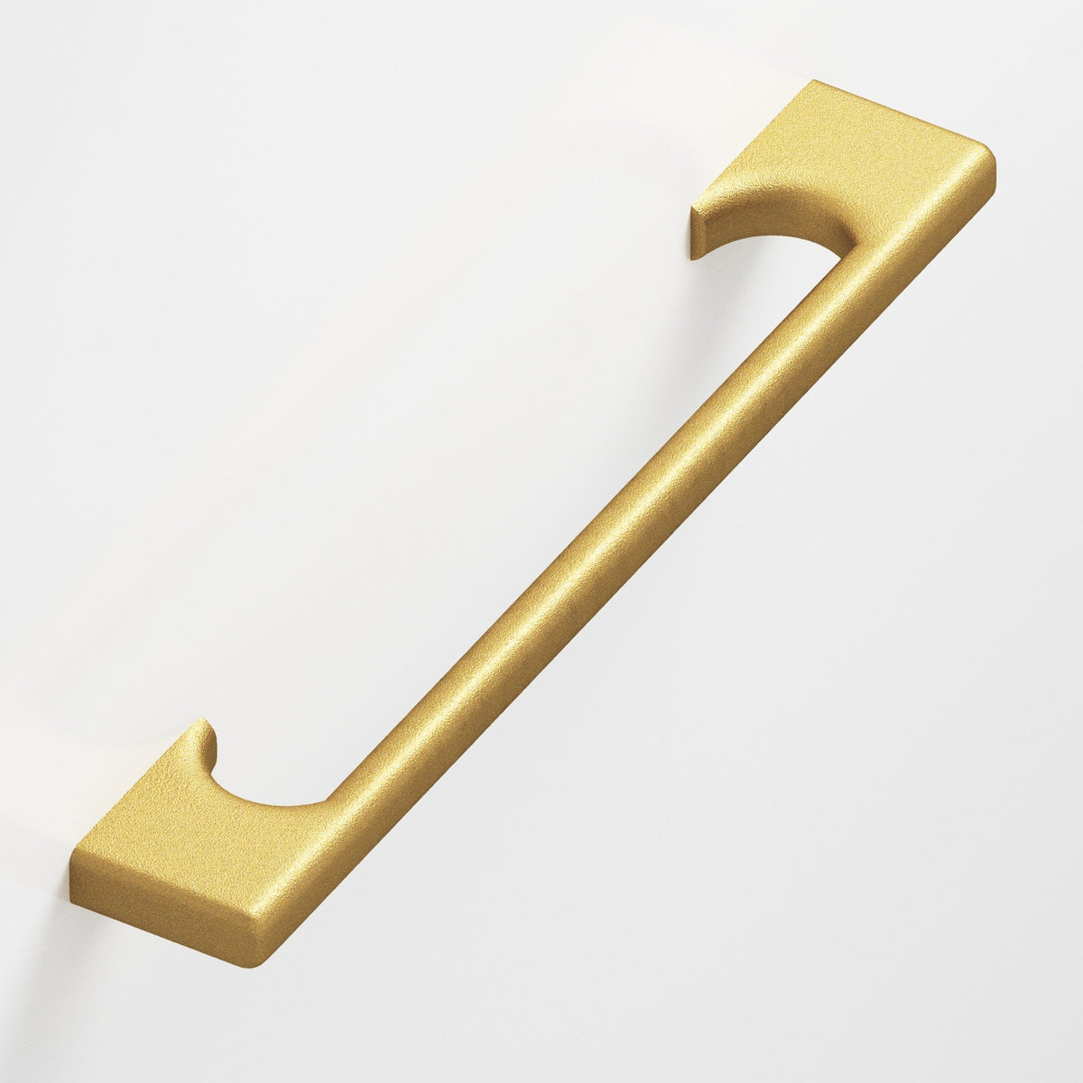 Colonial Bronze 3730 Radiused Rectangular Pull with Scalloped Legs, 3/8 x 1/4 in Cross Section - Frost Brass™
